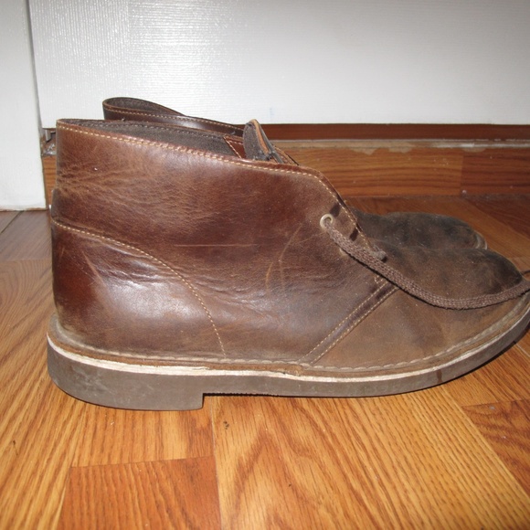 Clark\'s Men\'s Chukka Boots- Brown Leather 10.5 main image 4